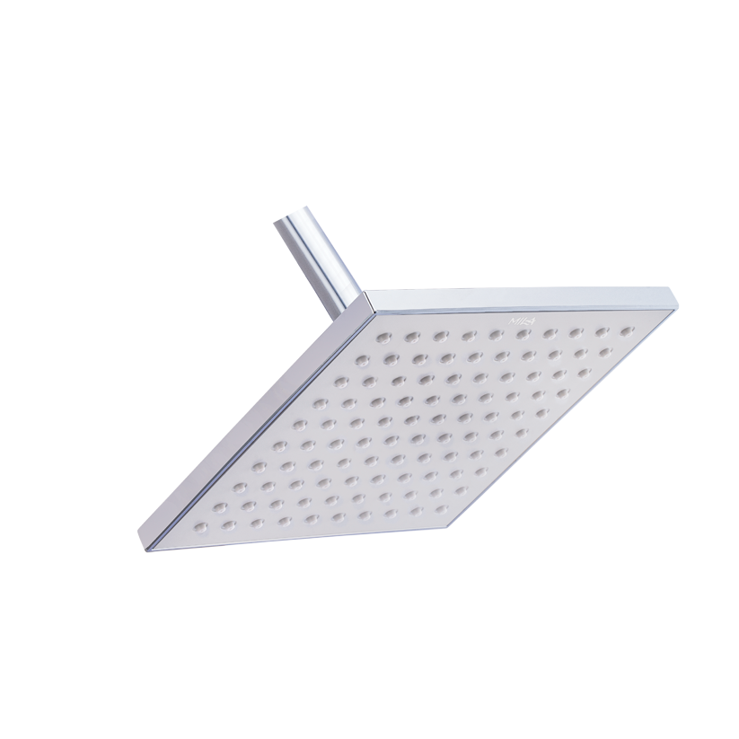 Mila Centerio Rain Shower, Aerated Rain Shower, ABS shower head surface, Chrome back cover, Single Function, MSXXC0300, 200*200mm