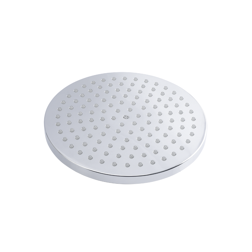 Mila Disque Rain Shower, rains shower with air pressure, ABS shower head surface, chrome face with grey back cover, MSXX0301CM, Single Function, Φ 200mm