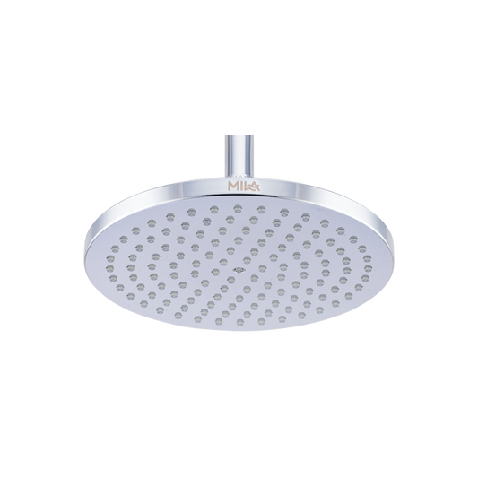 Mila Disque Rain Shower, rains shower with air pressure, ABS shower head surface, chrome face with grey back cover, MSXX0301CM, Single Function, Φ 200mm