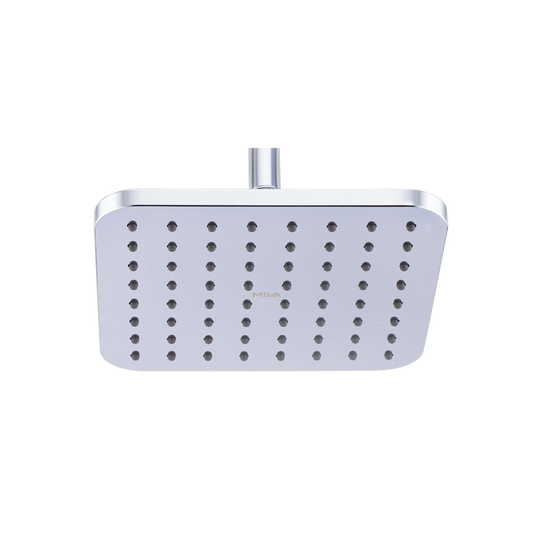 Mila Serene Rain Shower, ABS Shower Head Surface, Single Function, Chrome Rain Shower Head, 205x205 mm, Full Spray with Flow Control, MSXX0308CM