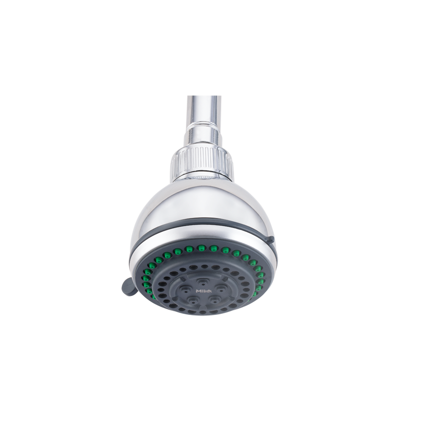 MILA Bijou Shower Head - MSXX0101CM, Shower head surface, Multi function, Chrome Rain Shower Head, 5 Function Shower: Rain/Massage/Bubble/Mix