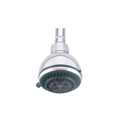 MILA Bijou Shower Head - MSXX0101CM, Shower head surface, Multi function, Chrome Rain Shower Head, 5 Function Shower: Rain/Massage/Bubble/Mix