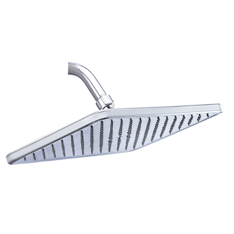 Mila Oceano Rain Shower- ABS shower head surface with Chrome Rain Shower Head, Single Function, MSXX0303CM, Full Spray with Flow Control, 305.5 * 59.4mm