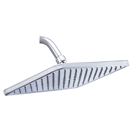 Mila Oceano Rain Shower- ABS shower head surface with Chrome Rain Shower Head, Single Function, MSXX0303CM, Full Spray with Flow Control, 305.5 * 59.4mm