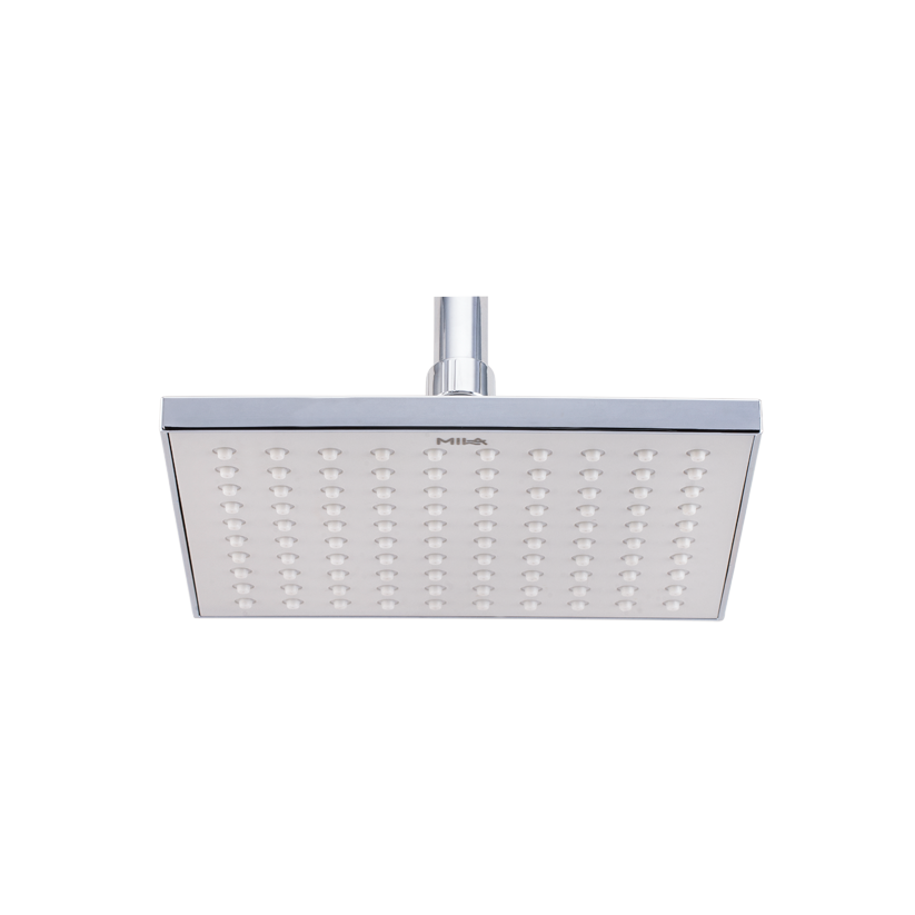 Mila Centerio Rain Shower, Aerated Rain Shower, ABS shower head surface, Chrome back cover, Single Function, MSXXC0300, 200*200mm