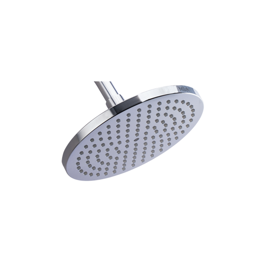 Mila Disque Rain Shower, rains shower with air pressure, ABS shower head surface, chrome face with grey back cover, MSXX0301CM, Single Function, Φ 200mm