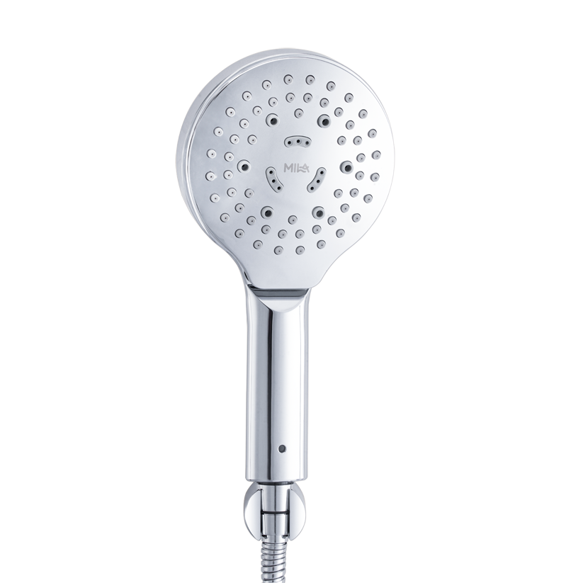 MILA Cliq Hand Shower - MBHC0203CM, Hand Shower with Chrome Hand Shower, Multi Function, Rain/Mist/Massage/Mixed Spray/Mixed Spray