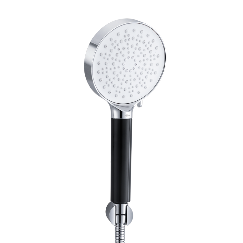 MILA Midnight Hand Shower - MBHC0205CM, Matt Black and Chrome Hand Shower, Multi Function, 5 Function Filter Shower: Rain/Boost Water/Shock Water/Mix