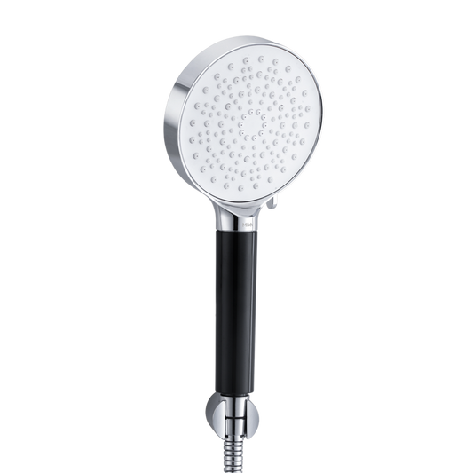 MILA Midnight Hand Shower - MBHC0205CM, Matt Black and Chrome Hand Shower, Multi Function, 5 Function Filter Shower: Rain/Boost Water/Shock Water/Mix