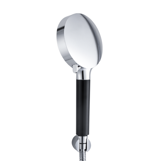 MILA Midnight Hand Shower - MBHC0205CM, Matt Black and Chrome Hand Shower, Multi Function, 5 Function Filter Shower: Rain/Boost Water/Shock Water/Mix
