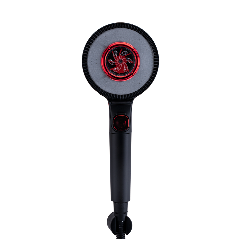 MILA Flowflex Hand Shower - MBHB0206BK, Hand Shower With Double Sided Water Outlet, Multi Function, PP cotton filter, Matt Black Finish, 3 Function Filter