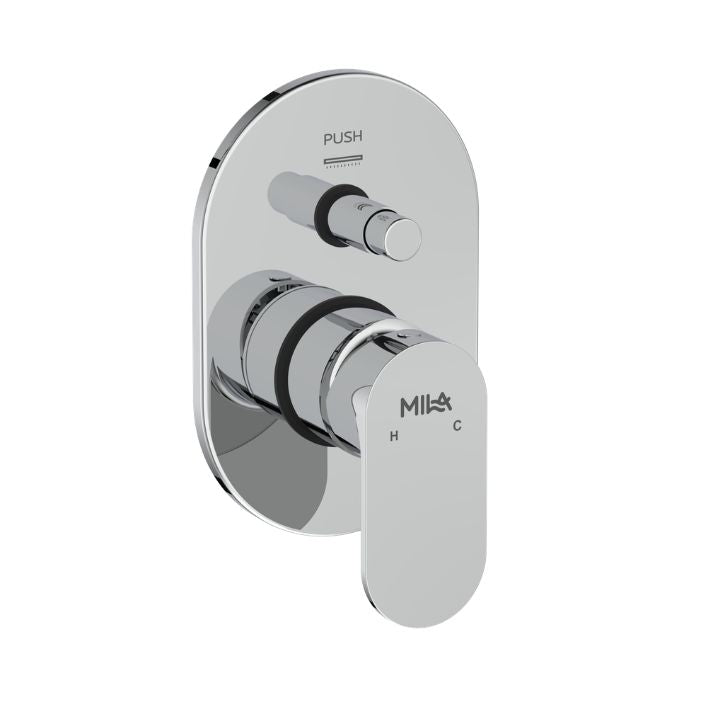 Bijou Single Lever Exposed Part Kit (Trim) - 3 Inlet Diverter