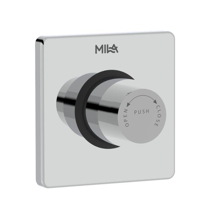 Turbo Single Flush Valve - Concealed Push Type (32mm) with Square Flange