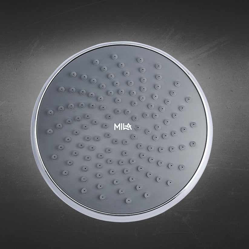 MILA Premier (Chrome) Shower Head - MSXX0001CM, Shower head surface, Single Function, Grey Head with Chrome Back, Single flow