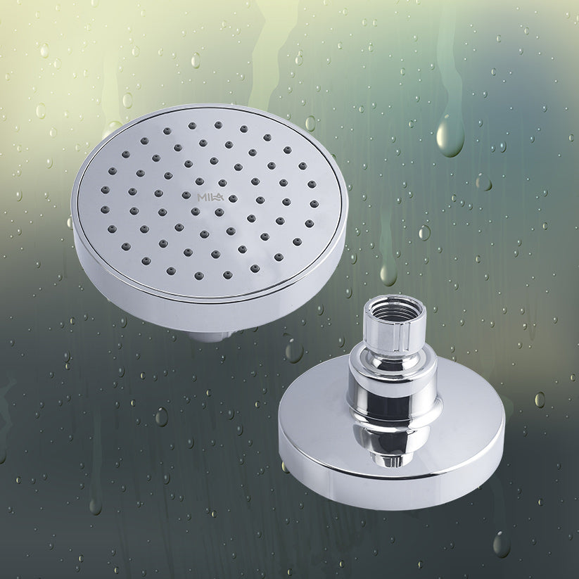 MILA Spheri Shower Head - MSXX0006CM, Shower Head surface, Single Function, Chrome Rain Shower Head, Single flow