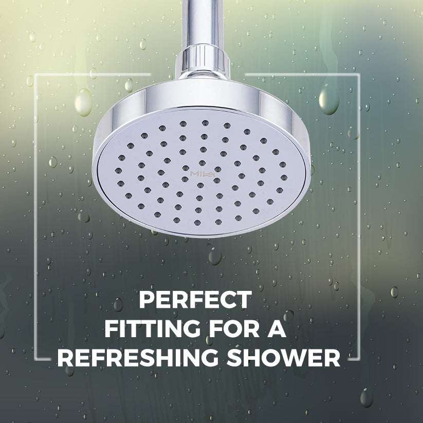 MILA Spheri Shower Head - MSXX0006CM, Shower Head surface, Single Function, Chrome Rain Shower Head, Single flow