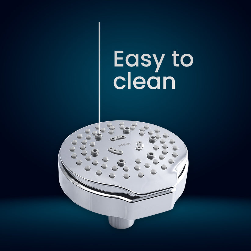 Mila Cliq Shower Head- ABS shower head surface, MSXX0100CM, Multi function :Rain/Mist/Massage/Mixed Spray