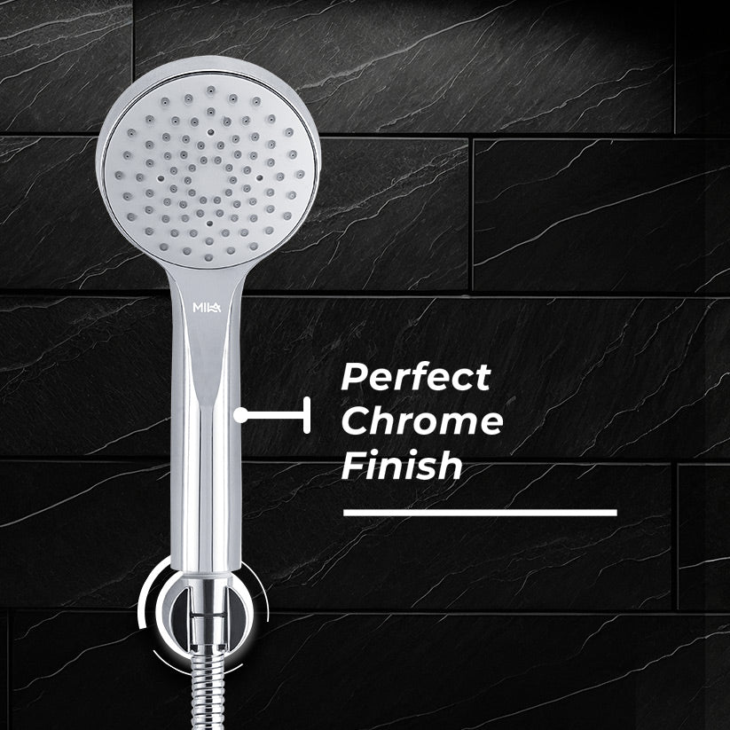 MILA Hydroflo Hand Shower - MBHC0200CM, Hand Shower with Chrome Hand Shower, Single Function, Full Spray