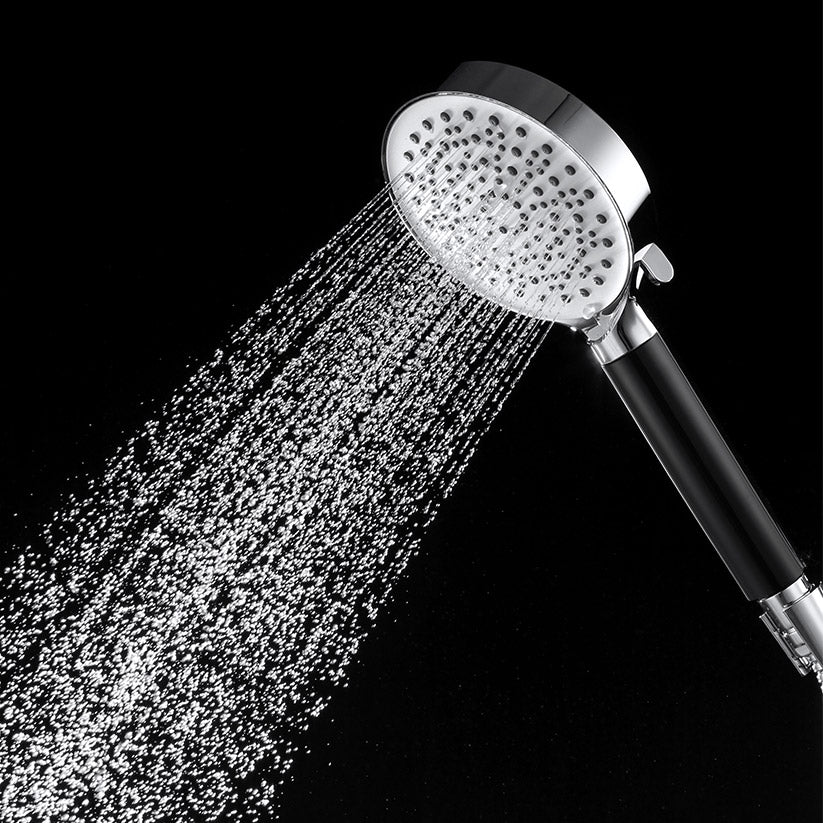 MILA Midnight Hand Shower - MBHC0205CM, Matt Black and Chrome Hand Shower, Multi Function, 5 Function Filter Shower: Rain/Boost Water/Shock Water/Mix