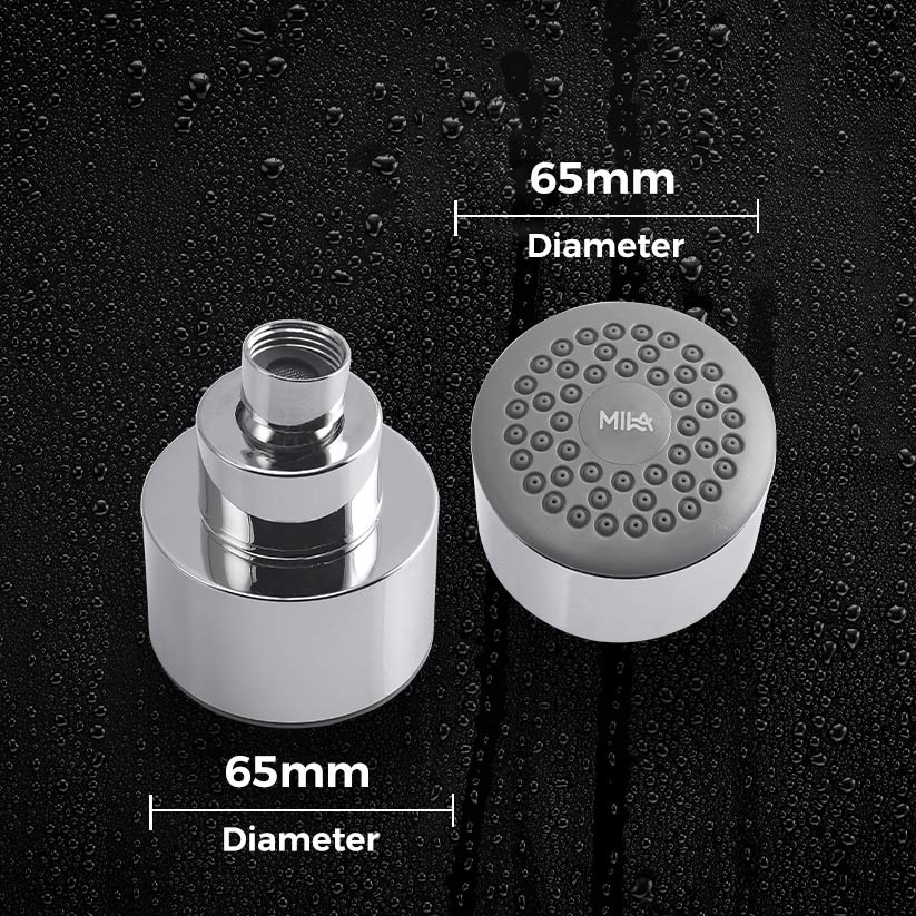 Mila Presso Shower Head- ABS shower head surface with chrome finish, Single function, MSXXC0003, rain flow