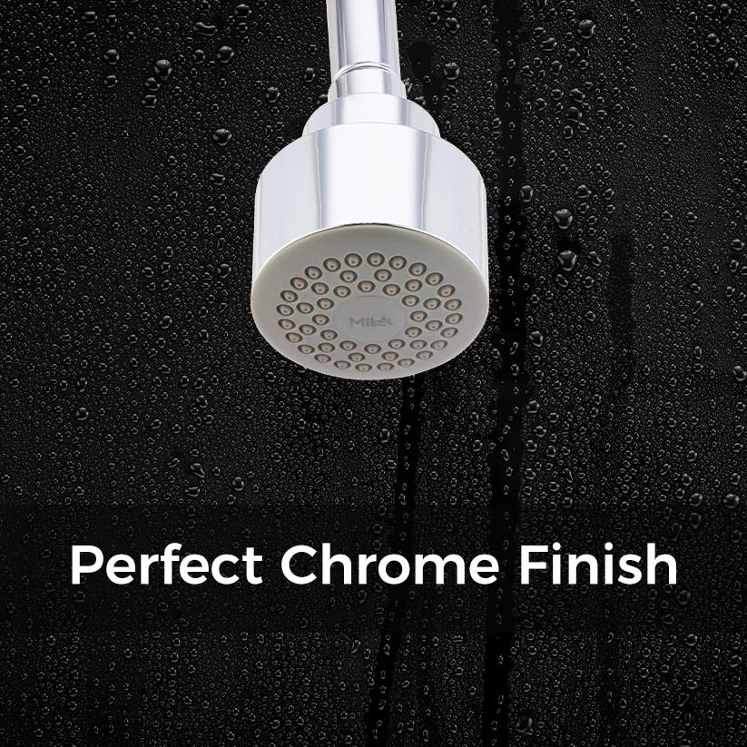Mila Presso Shower Head- ABS shower head surface with chrome finish, Single function, MSXXC0003, rain flow