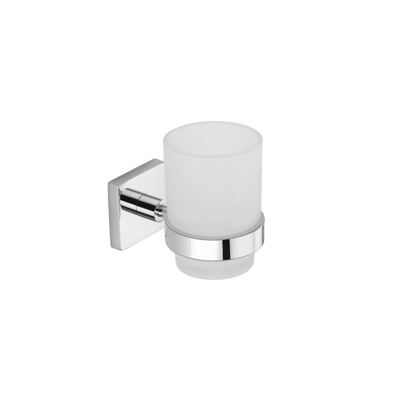 MILA Floro Tumbler Holder - Square - SS 304 Chrome        Chrome Plated        MAXX7004CM        Tumbler Holder - Mila