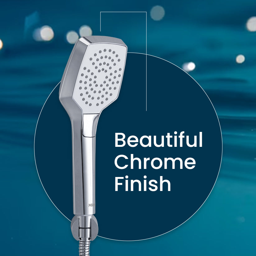 MILA Vista Hand Shower - MBHC0201CM, Hand Shower with Chrome Hand Shower, Multi Function, Inner Spray/+1st Outer Spray /+1st & 2nd outer Spray/Full Spray