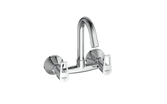 Floro Two-Handle Kitchen Mixer (Wall Mount)
