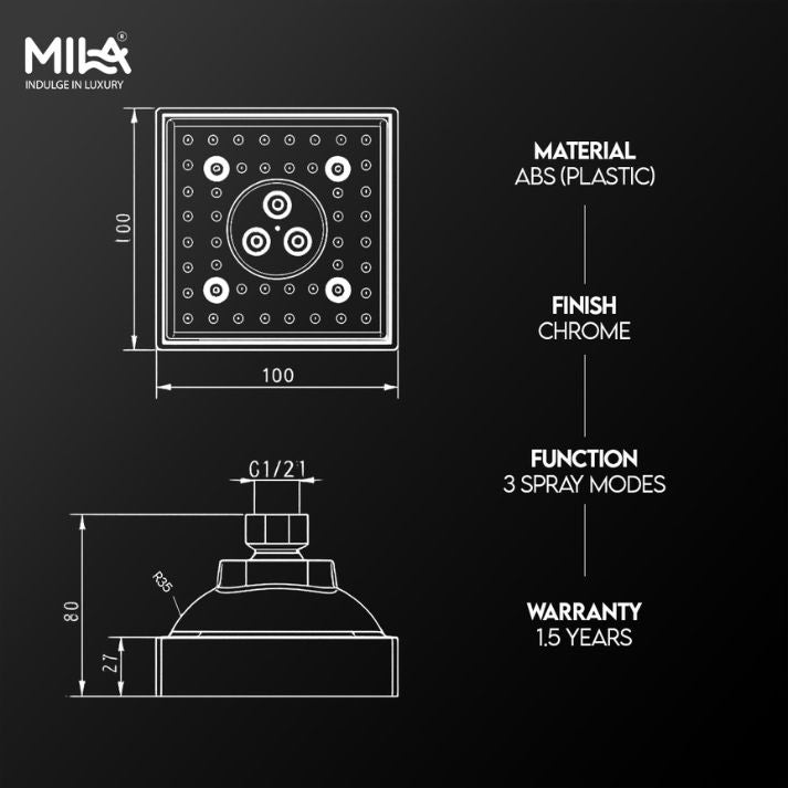 Switchflow 3.0 Shower Head (100x100mm)