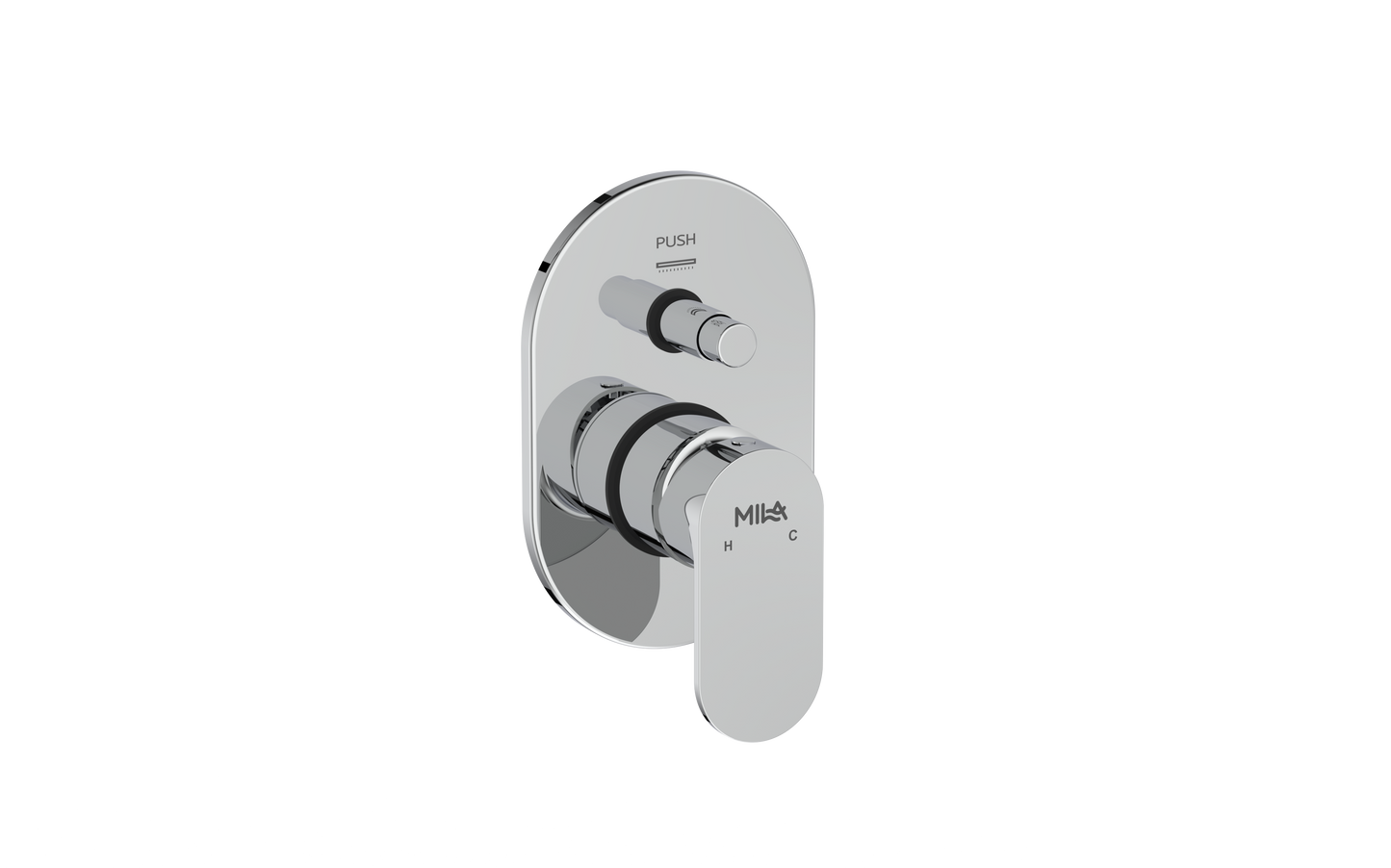 Bijou Single Lever Exposed Part Kit (Trim) - 3 Inlet Diverter