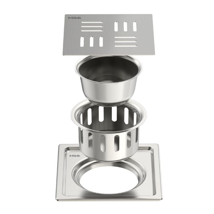 Essential - 2 Pcs Bowl With 6-Inch Floor Drain