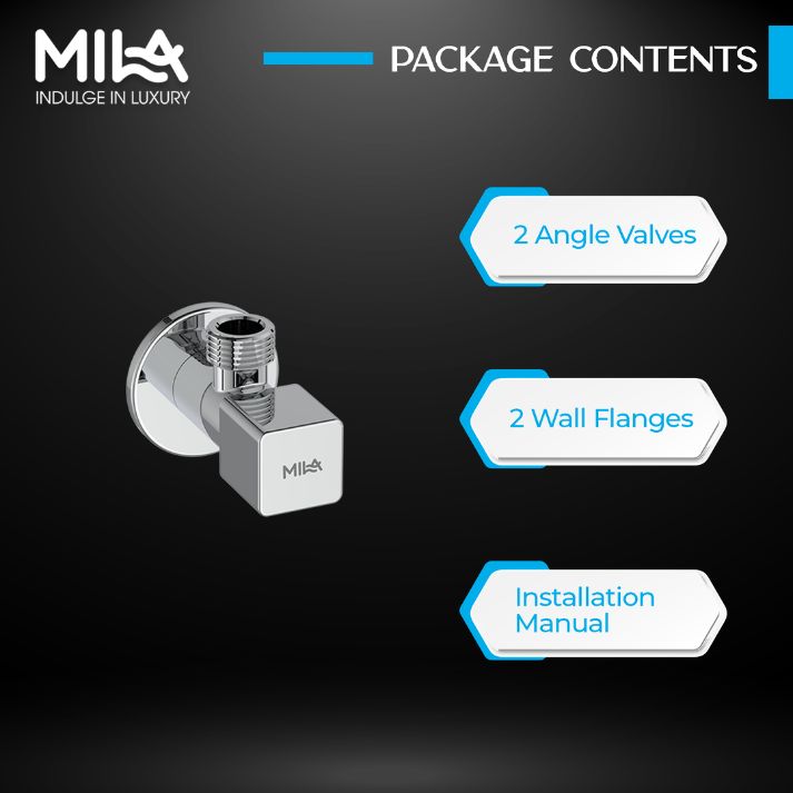 Square Angle Valve (Pack of 2)