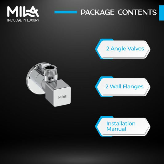 Square Angle Valve (Pack of 2)