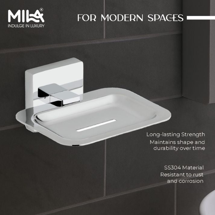 Floro Soap Dish (Steel)