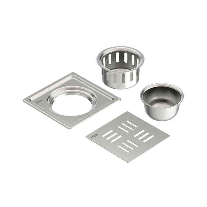Essential - 2 Pcs Bowl With 5-Inch Floor Drain