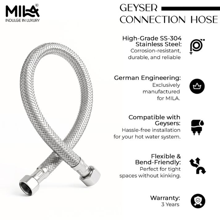 Geyser Connection Pipe 24-Inch (Pack of 2)
