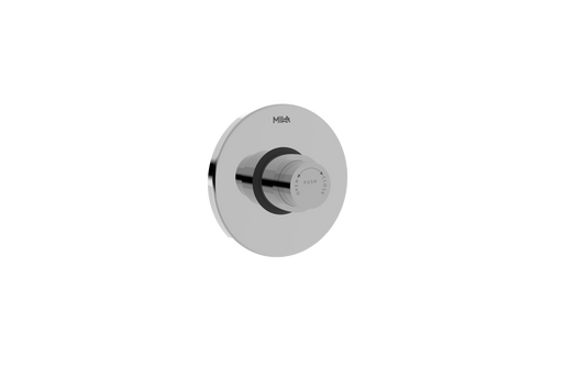 Turbo Single Flush Valve - Concealed Push Type (40mm) with Round Flange