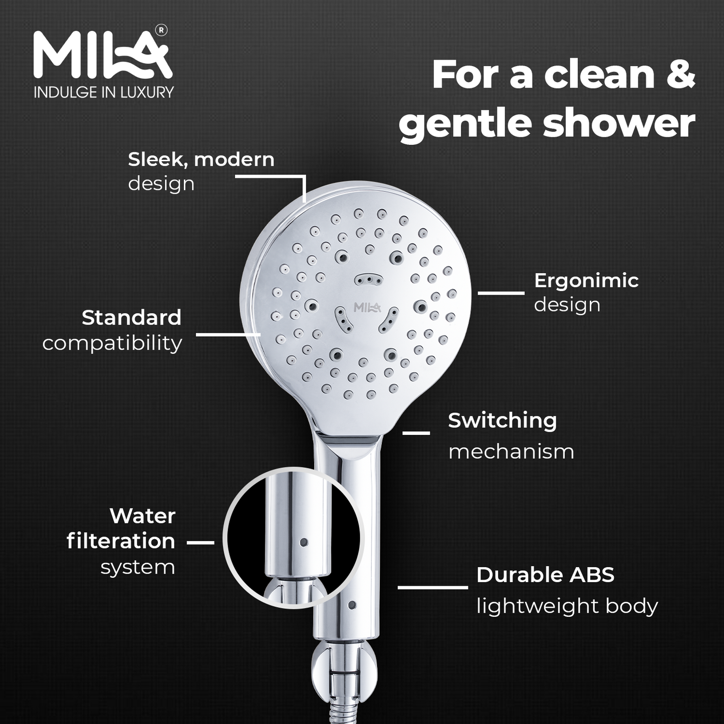 MILA Cliq Hand Shower