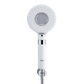 MILA Blanc Hand Shower - MBHC0204WT, Matt White Hand Shower, Multi Function, 3 Function Filter Shower: Rain/Center Water/Slow Stop Water