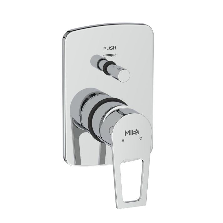 Floro Single Lever Exposed Part Kit (Trim) - 3 Inlet Diverter