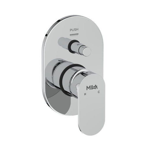 Bijou Single Lever Exposed Part Kit (Trim) - 3 Inlet Diverter