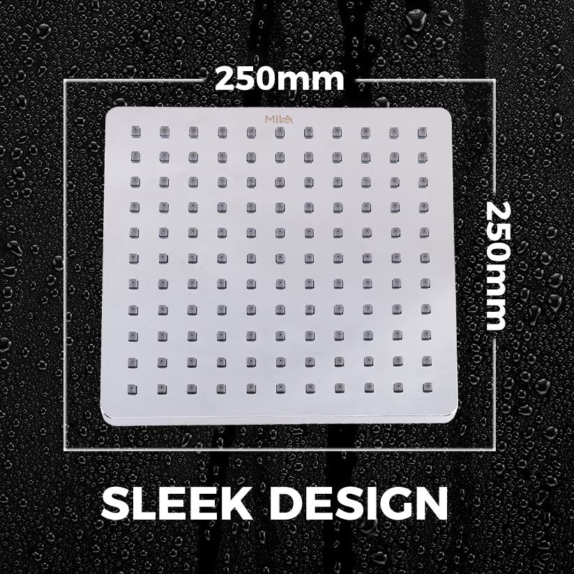 MILA Gleam Rain Shower - MSXX0309CM, Single flow Rain Shower, Chrome Plated, Rain Shower Single Flow