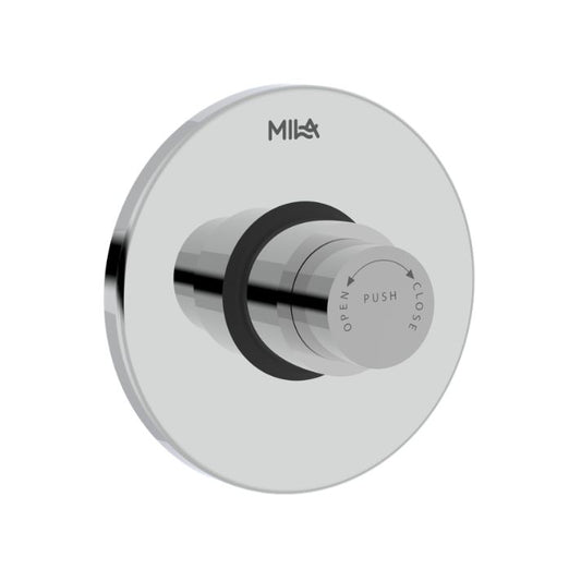 Turbo Single Flush Valve - Concealed Push Type (32mm) with Round Flange