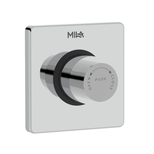 Turbo Single Flush Valve - Concealed Push Type (32mm) with Square Flange