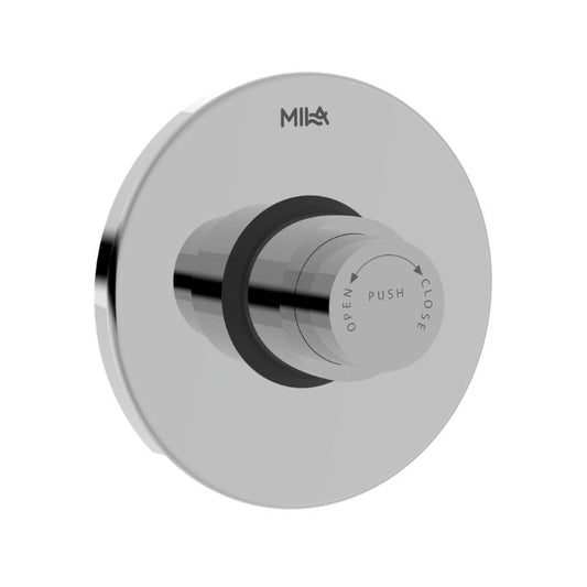 Turbo Single Flush Valve - Concealed Push Type (40mm) with Round Flange