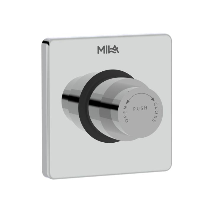 Turbo Single Flush Valve - Concealed Push Type (40mm) with Square Flange