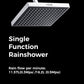 Mila Matte Rain Shower, 200 * 200mm, Shower Head surface with Chrome Rain Shower Head, MSXX0306CM, Single Function