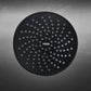 MILA Premier (Matte Black) Shower Head - MSXX0001BK, Shower Head surface, Single Function, Grey Head with Chrome Back, Single flow