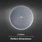 MILA Premier (Chrome) Shower Head - MSXX0001CM, Shower head surface, Single Function, Grey Head with Chrome Back, Single flow