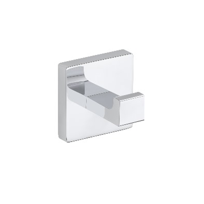 MILA Floro Robe Hook - Square - SS 304 Chrome        Chrome Plated        MAXX7003CM        Robe Hook